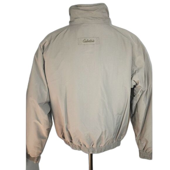 Cabela's Polartec Light Green Fleece Lined Bomber Jacket Size XL - Picture 3 of 8
